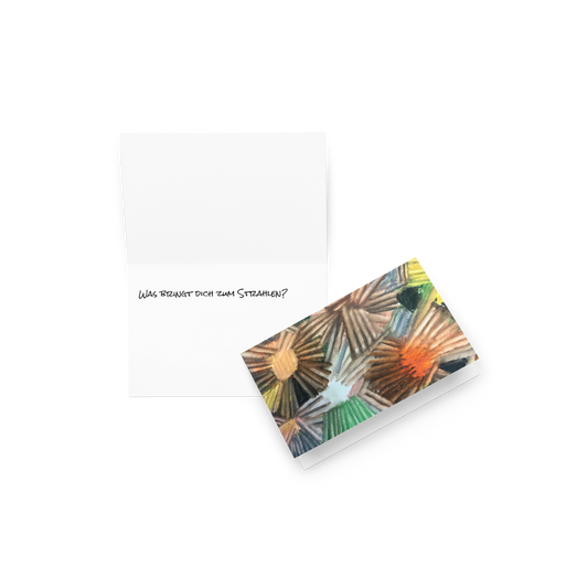 Grußkarte mit Aufschrift