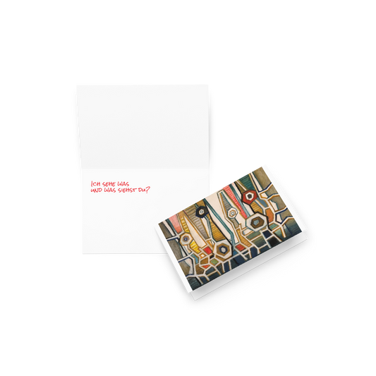 Grußkarte mit Aufschrift