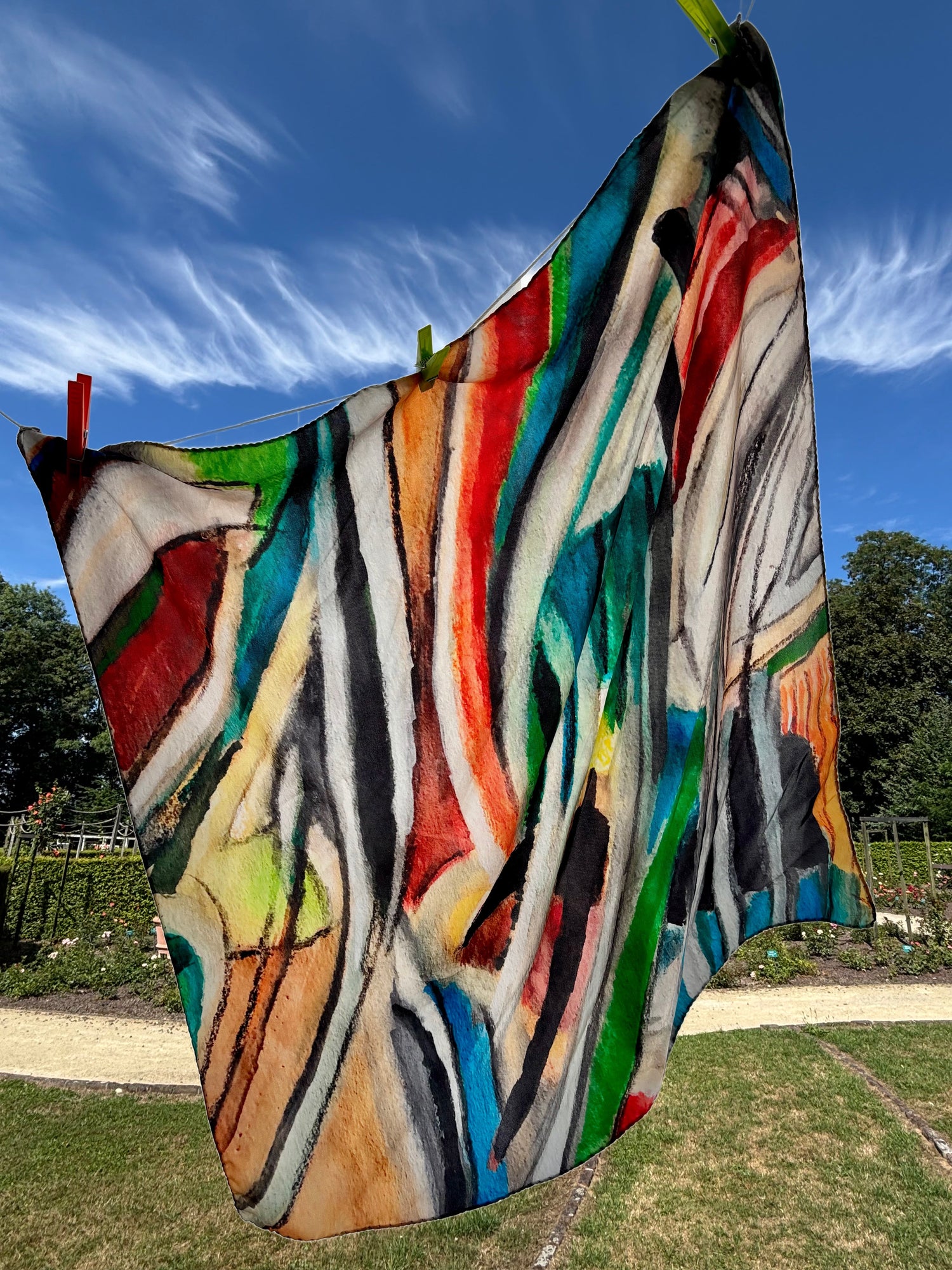 Seidentücher/Seidenschals mit Künstlermotiven